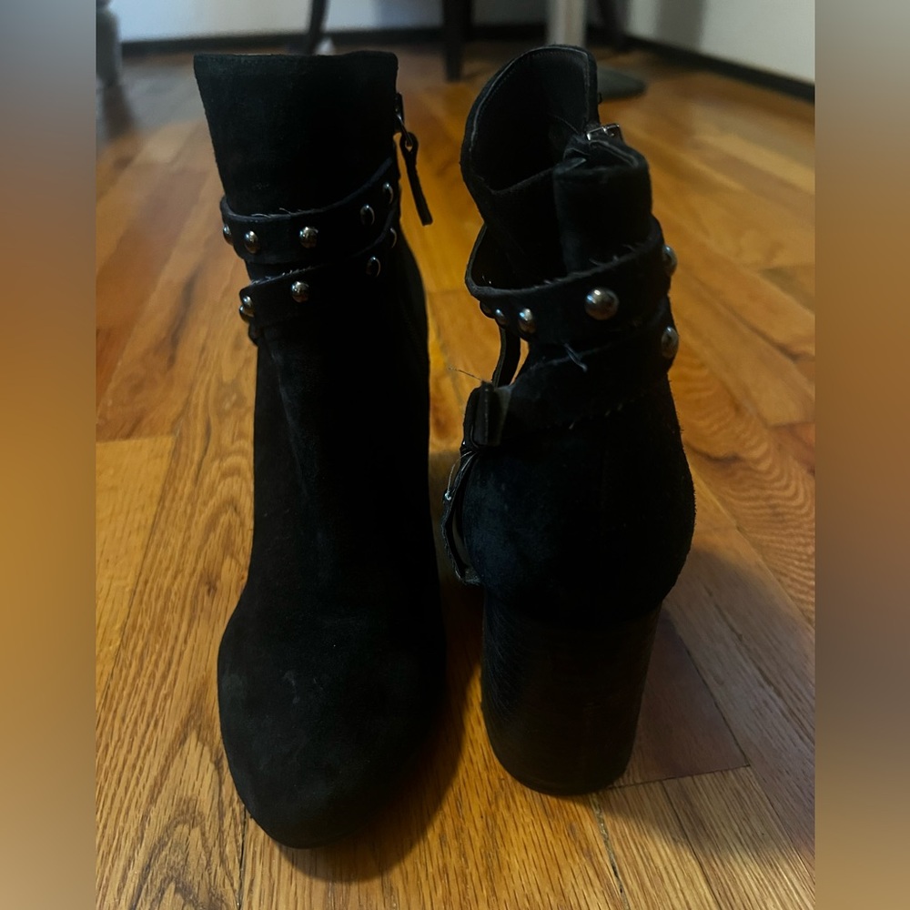 BP Black Suede Ankle Boots